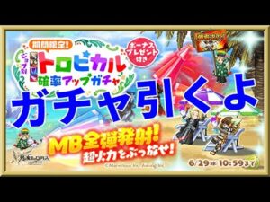 ログレス【トロピカルMB全弾発射リーフガチャ】出るまで回します。底を覚悟するくらい厳しい内容でした。。。