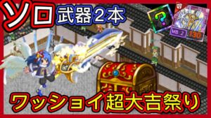 【ログレス】9周年前夜祭-後編-『ワッショイ超大吉祭り❗️剣姫、武器2本ソロ❓』【装備一覧】