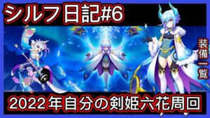 【ログレス】シルフ日記#6『今年はもうすぐ終わりだ❗自分の剣姫、六花周回 ❗』(2022年)【装備一覧】