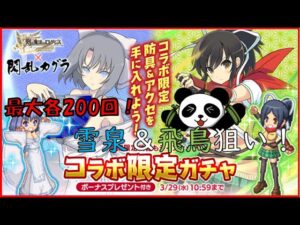 【ログレス &閃乱カグラ】コラボガチャの防具・アクセそこそこやばいのでは！？
